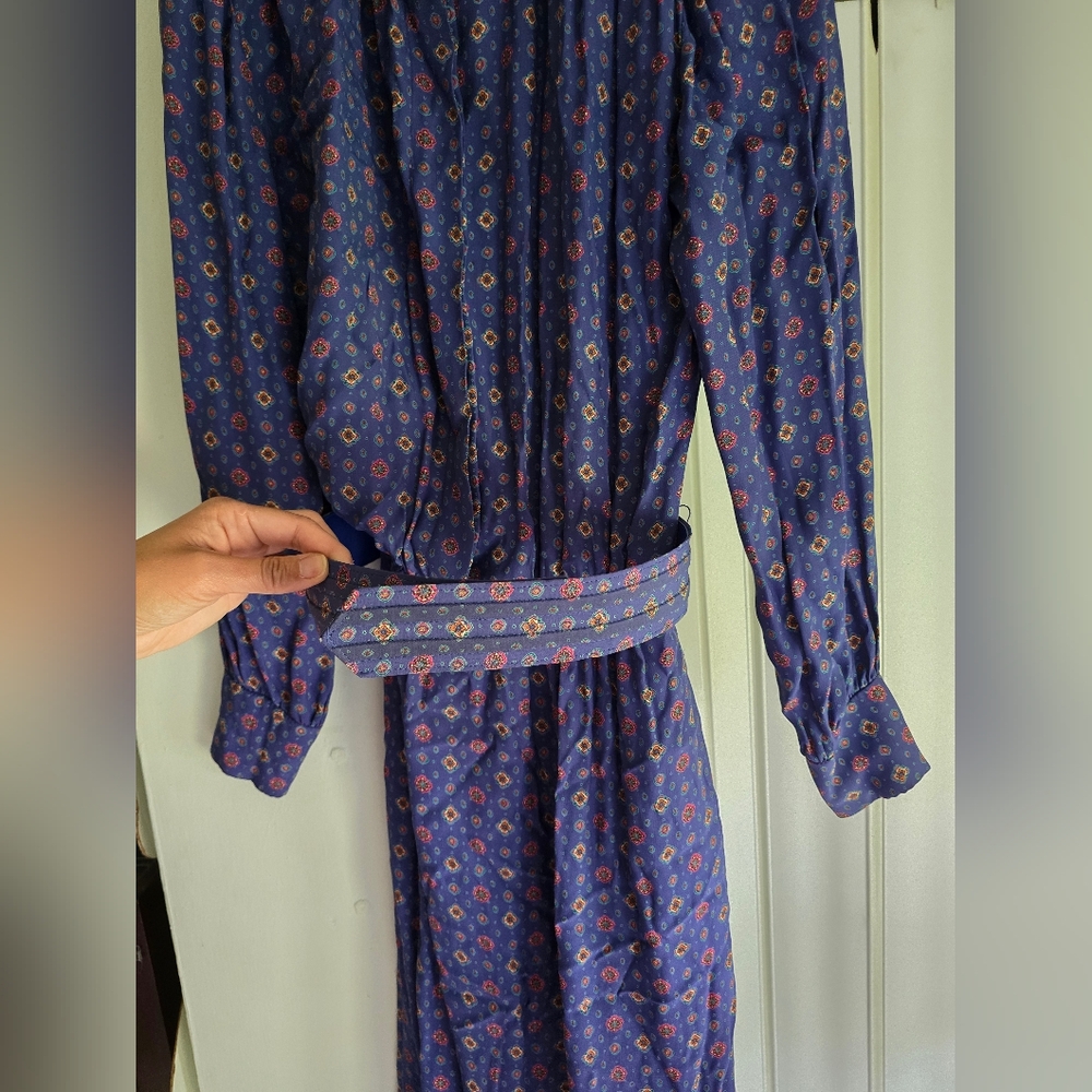 Brooks Brothers Blue Floral Dress - Picture 4 of 12